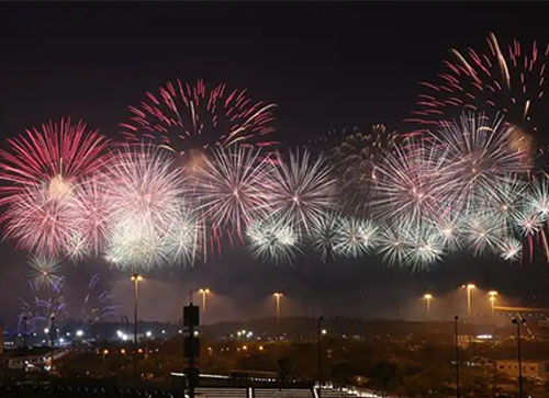 新兴县焰火晚会